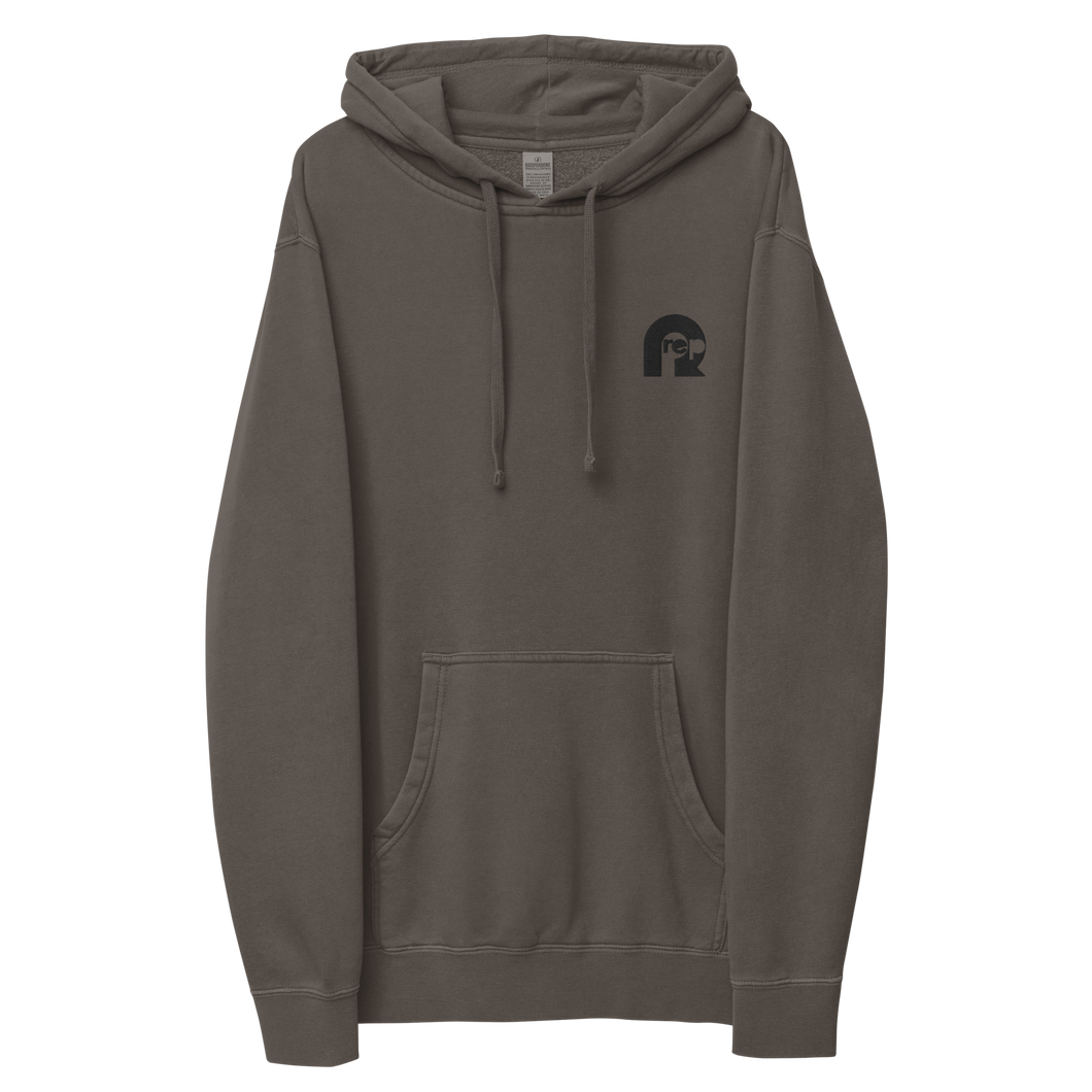Rep Icon pigment-dyed hoodie