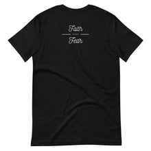 Load image into Gallery viewer, Faith Over Fear T-Shirt - Back Print - JSWAG Faith Apparel