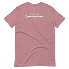 Load image into Gallery viewer, &quot;Faith Over Fear&quot; Tee - Back Print - JSWAG Faith Apparel
