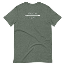 Load image into Gallery viewer, &quot;Faith Over Fear&quot; Tee - Back Print - JSWAG Faith Apparel